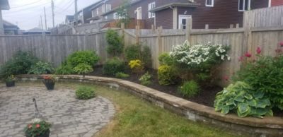 Flower bed makeover in St. John’s residential yard